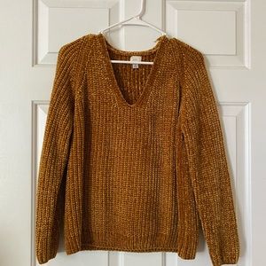 Gold chenille sweater